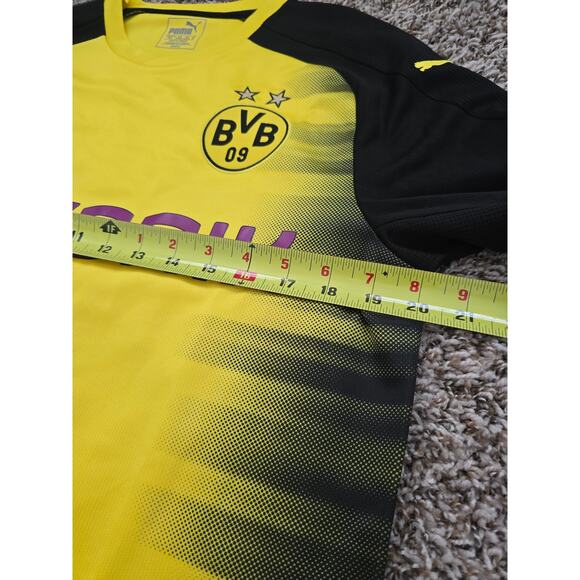 BVB Dortmund 16-18 Sample Jersey LS Puma M Rare Gradient Evonik Kit NWOT Soccer - Picture 9 of 9